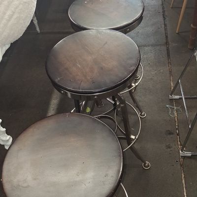 Sale Photo Thumbnail #241: Restoration Hardware Toledo Adjustable Bar Stools