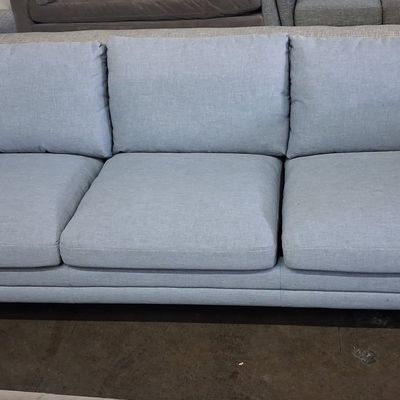 Sale Photo Thumbnail #309: Modern Three-Seater Sofa with Chrome-Finish Legs 3'2" x 7'4"