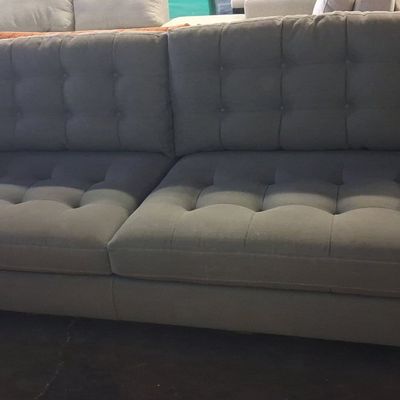 Sale Photo Thumbnail #326: Crate & Barrel Petrie Mid-Century Modern Style Sofa 3'1"x7'2"
