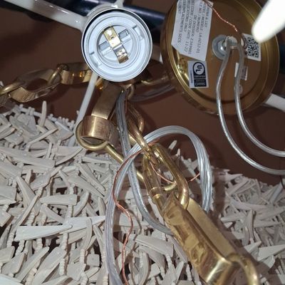 Sale Photo Thumbnail #380: Serena & Lily Capiz Shell Chandelier