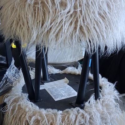 Sale Photo Thumbnail #460: Target Faux Fur Vanity Stool