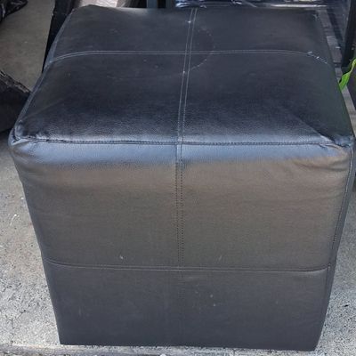 Sale Photo Thumbnail #473: Harbor Furniture Faux Leather Cube Storage Ottoman