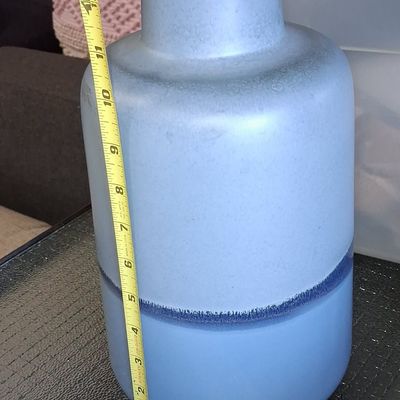 Sale Photo Thumbnail #475: Crate & Barrel Blue Ceramic Vase