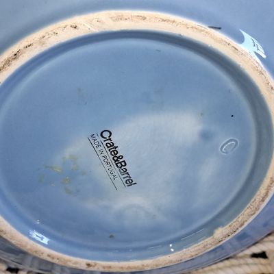 Sale Photo Thumbnail #476: Crate & Barrel Blue Ceramic Vase