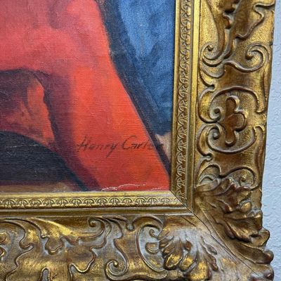 Original Henry Carter Signed Expressive Portraiture