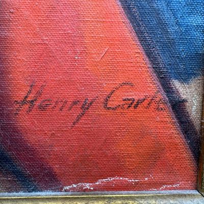 Original Henry Carter Signed Expressive Portraiture