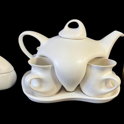Modernist “Design II” Nesting Tea Set by Peter Saenger