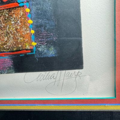 Signed Cecilia Mayr Mid-Century “Turning Back #5”
