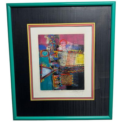 Signed Cecilia Mayr Mid-Century “Turning Back #5”