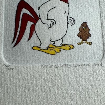 Pair of Warner Bros. Limited Edition Tinted Color Etchings