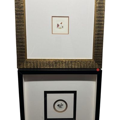 Pair of Warner Bros. Limited Edition Tinted Color Etchings