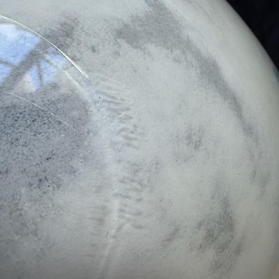 Vintage Large Handblown Mark Wagar Art Glass Handkerchief Bowl