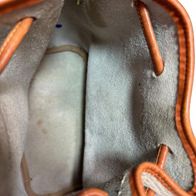 Vintage Dooney & Bourke All Weather Leather Drawstring Bucket Bag