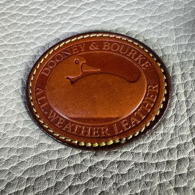 Vintage Dooney & Bourke All Weather Leather Drawstring Bucket Bag
