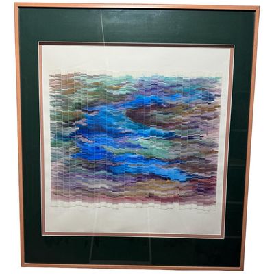 1989 Gerald Huth Landscape Series Multi-Layer Collage