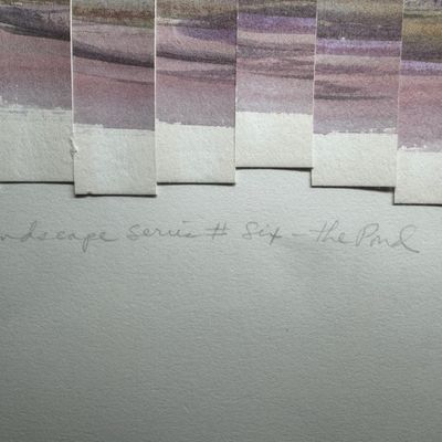 1989 Gerald Huth Landscape Series Multi-Layer Collage