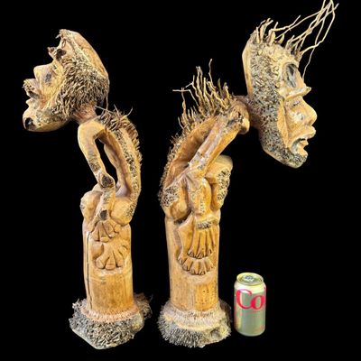 Palm Trunk “Wood Spirits” Sculptures