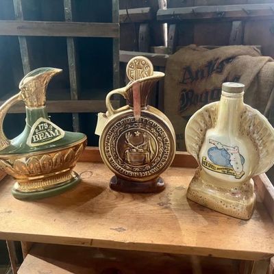 Sale Photo Thumbnail #12: Vintage Decorative Whiskey Bottles