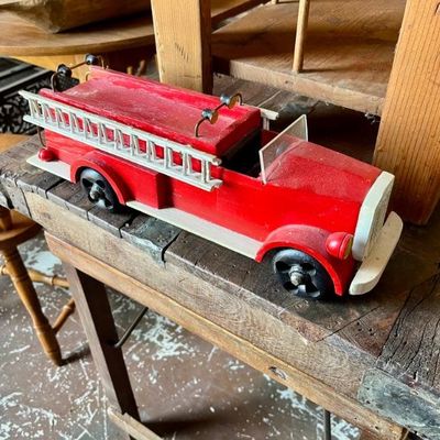 Sale Photo Thumbnail #27: Vintage Toy Fire Truck