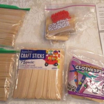 Sale Photo Thumbnail #59: Craft stick instructions included, see pictures