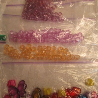 Sale Photo Thumbnail #77: Specialty beads are hearts, butterflies, Noah's ark, fish, turtles & dolphins, See pictures