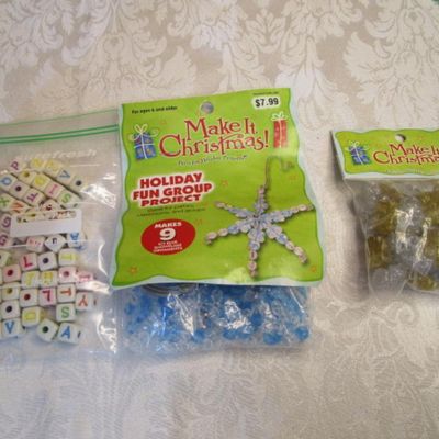 Sale Photo Thumbnail #87: Specialty beads are square letter beads and angels, see pictures