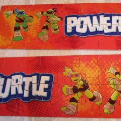 Sale Photo Thumbnail #326: Like new, 1 puzzle has 24 pieces, 2 have 16 pieces, and 2 have 12 pieced, each piece of the puzzles is numbered on the back, see pictures