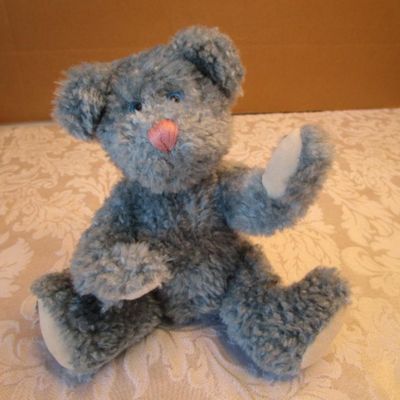 Sale Photo Thumbnail #556: Steel blue bear is a Boyd's jointed bear, Angel bear is a Russ, see pictures