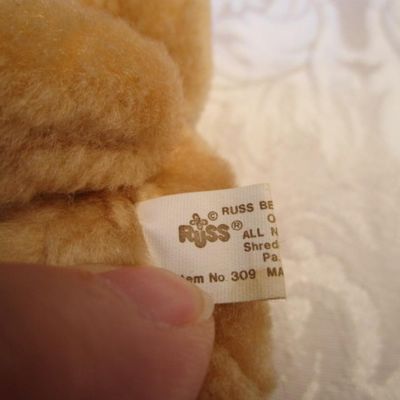 Sale Photo Thumbnail #571: One is a Coca-Cola Bear, tiny bear is a jointed Russ bear, small white bear is a Russ Bear, new with tags 18" white bear is a jointed Fiesta bear, see pictures