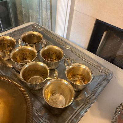 Sale Photo Thumbnail #48: Silver cups (stainless)