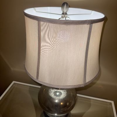 Sale Photo Thumbnail #113: Mercury Glass Lamp set 2