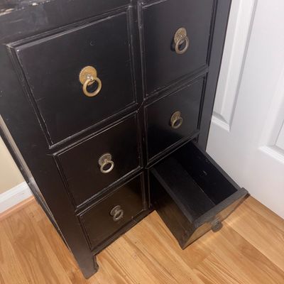 MCM 6-Draw Small Cube Side Table