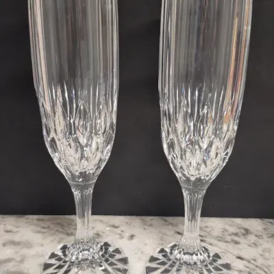 Sale Photo Thumbnail #113: Maker : Cris D'arques Durand 
Pattern :  BRETAGNE 
Piece (S)  :  Champagne Glass                                  
Qty : Set of 2
Size  :  6 7/8 "

Condition :  Piece (s) are in very good pre-owned condition; No issues.