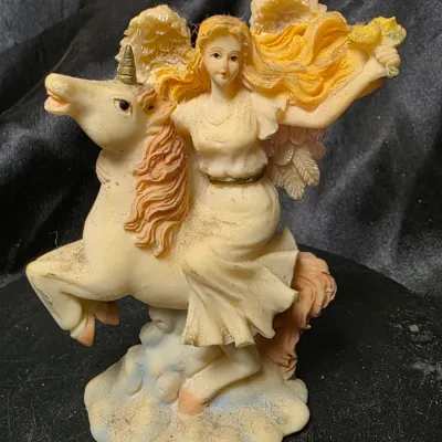 K’s Collection Heavenly Angels Unicorn Figurine Winged Angel Decor