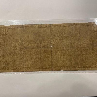 Sale Photo Thumbnail #390: SCARCE COLOMBIA BANCO DEL ESTADO 10 PESOS c1900 BANKNOTE/CURRENCY IN HEAVY CIRCULATED CONDITION AS PIC'D. $5 DOMESTIC SHIPPING.