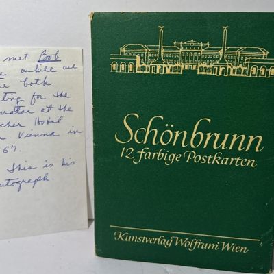Sale Photo Thumbnail #607: BOB HOPE Hand Signed Autograph in Vienna Austria 1957 in Very Good Preowned Condition. $7 Domestic Shipping.