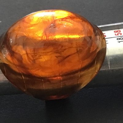 Vintage super Cool Amber Like Ring Not Tested Unique