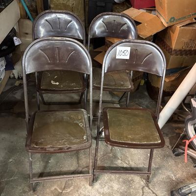 4 Vintage Folding Chairs