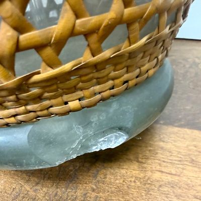 Sale Photo Thumbnail #218: Antique double-gourd seltzogene (also known as a gasogene), a late 19th-century device used to carbonate beverages at home. chip in the base glass, see photos, Made in France.