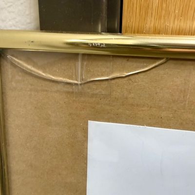 Sale Photo Thumbnail #323: Framed size is approx. 40” x 27”. Small crack in the glass in the upper left corner (see photos).