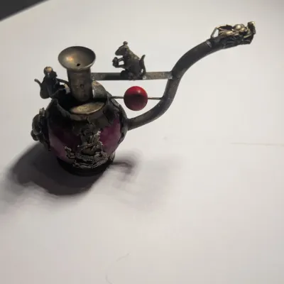 Stone Carved Animal Smoking Pipes #16