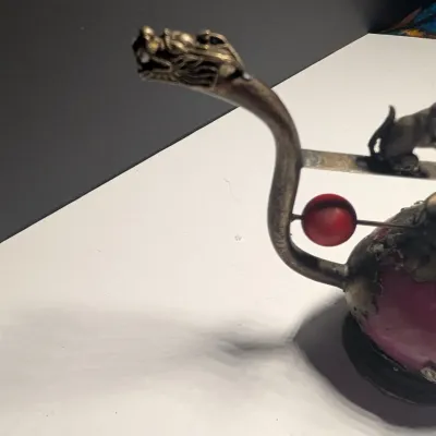 Stone Carved Animal Smoking Pipes #16