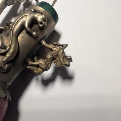 Stone Carved Animal Smoking Pipes #16