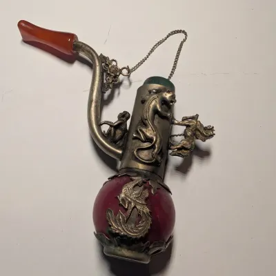 Stone Carved Animal Smoking Pipes #16