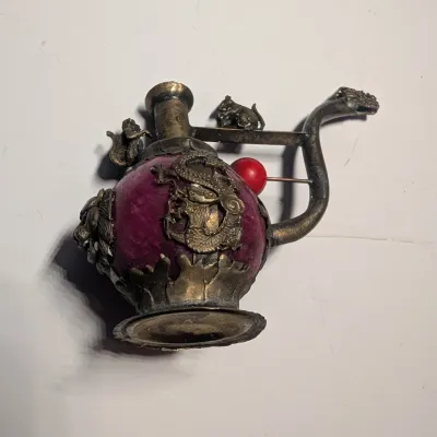 Stone Carved Animal Smoking Pipes #16