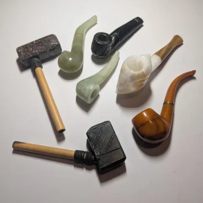 Collectible Marble Smoking Pipes #11