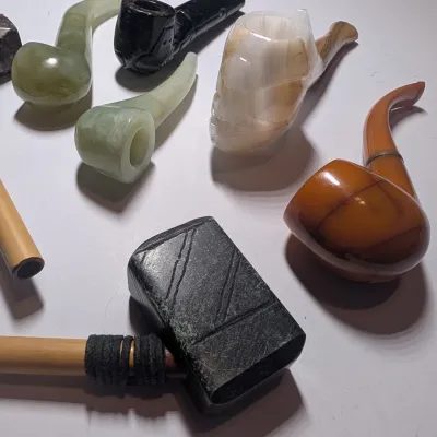 Collectible Marble Smoking Pipes #11