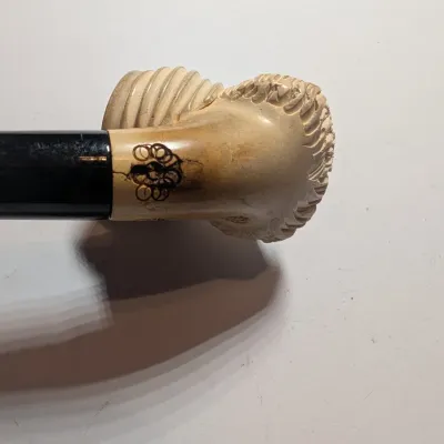 Carved Smoking Pipes Arab Man Head Figural #9