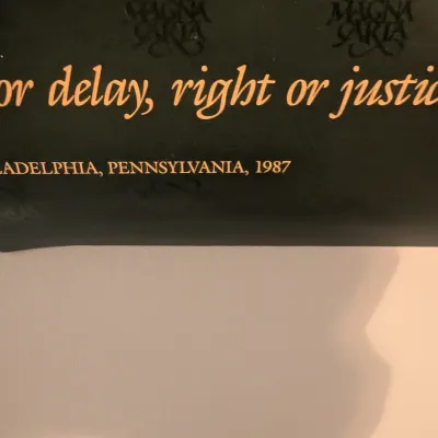 Magna Carta US Constitution Bicentennial Celebration, Phil, PA 1987 Poster
