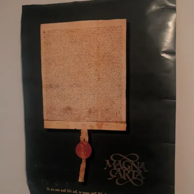 Magna Carta US Constitution Bicentennial Celebration, Phil, PA 1987 Poster